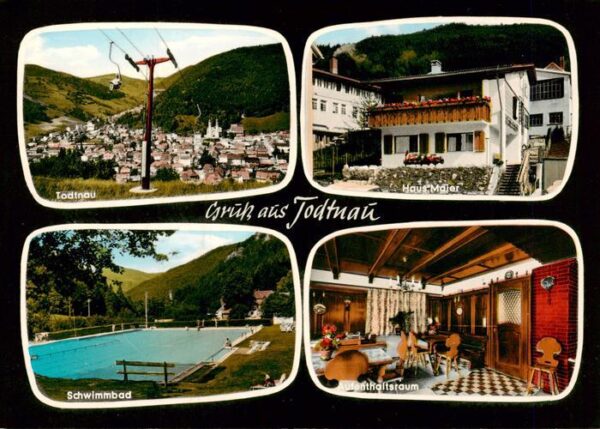 Todtnau Ortsansicht Haus Maier Schwimmbad Aufenthaltsraum