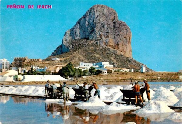 Calpe Calp Alicante ES el Penon de Ifach desde las Salinas