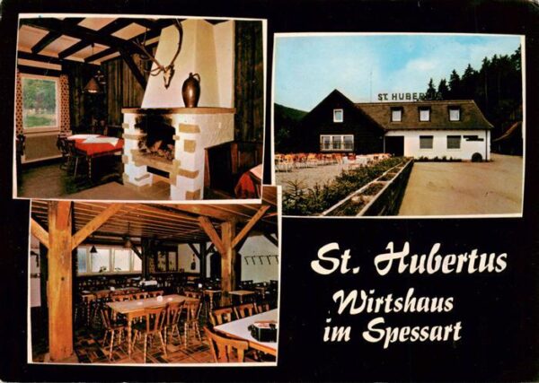 Windheim Hafenlohr St Hubertus Wirtshaus im Spessart Gaststube Kaminzimmer