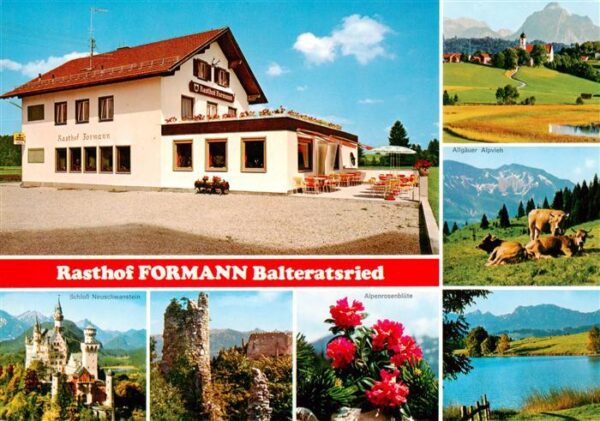 Balteratsried Marktoberdorf Rasthof Formann Schloss Neuschwanstein Ruine Alpenro