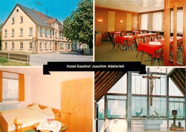 Adelsried Augsburg Hotel Gasthof Joachim Gastraum Zimmer Hauskapelle