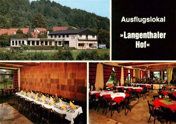 Langenthal Neumarkt Ausflugslokal Langenthaler Hof Gastraum Festtafel