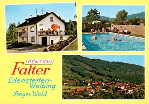 Edenstetten Pension Falter Schwimmbad Panorama