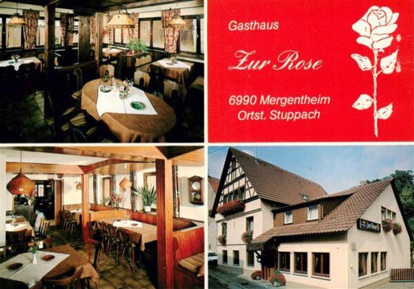 Stuppach Bad Mergentheim Gasthaus Zur Rose Gastraeume