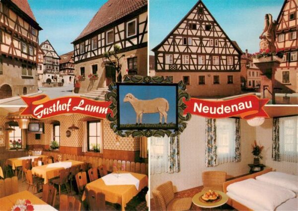 Neudenau Gasthof Lamm Gaststube Zimmer Fachwerkhaeuser