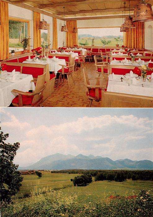 Westerbuchberg Gasthaus Zur schoenen Aussicht Gastraum Panorama