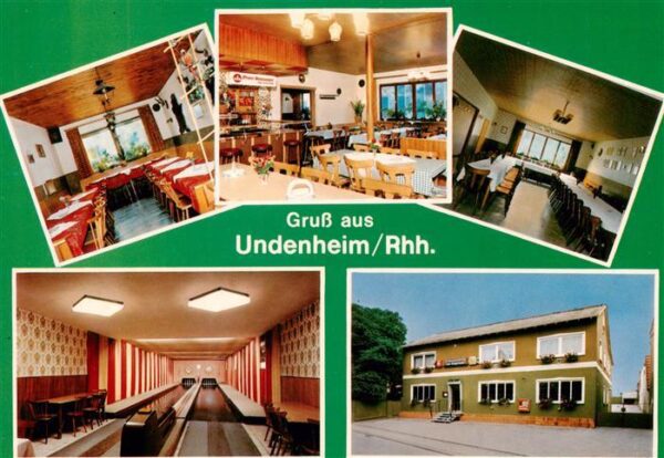 Undenheim Gasthaus zum Keglerheim Gastraeume Kegelbahn