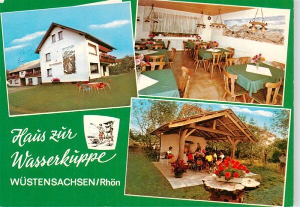 Wuestensachsen Rhoen Ehrenberg Haus zur Wasserkuppe Gastraum Terrasse