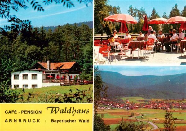 Arnbruck Cafe Pension Waldhaus Terrasse Panorama