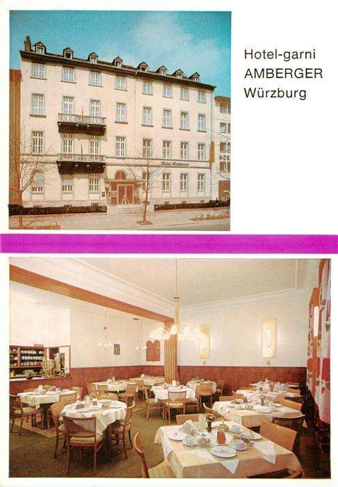 Wuerzburg Bayern Hotel garni Amberger Gastraum