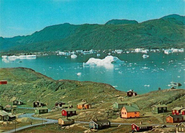 Narssaq Greenland Fliegeraufnahme