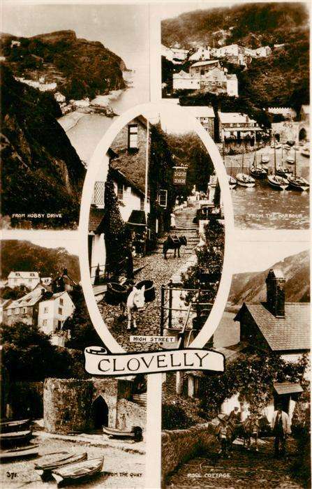 Clovelly Bay Torridge UK Hobby Drive High Street The Quay Rose Cottage The Harbo