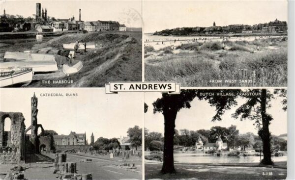 St Andrews Chelmsford UK The Harbour From West Sands Cathedral Ruins Dutch Villa