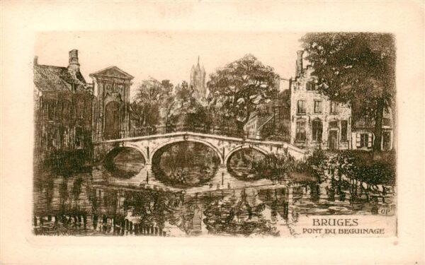 Bruges BRUGGE Belgie Pont du Beguinage