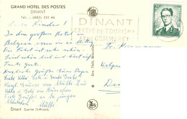 Dinant-sur Meuse Belgie Grand Hotel des Postes – Bild 2