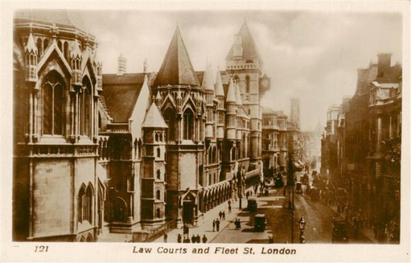 London  UK Law Courts and Fleet Street