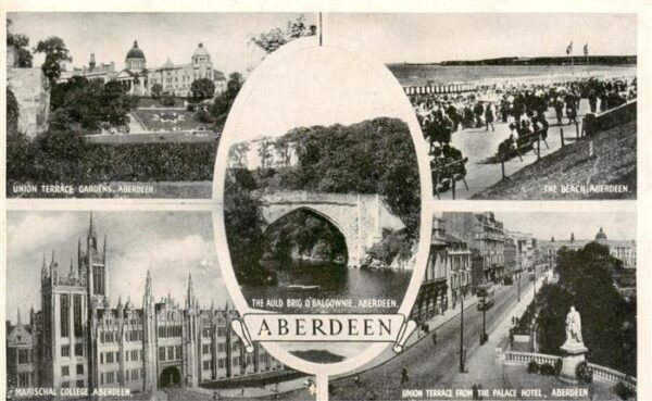 Aberdeen  Scotland UK Union Terrace Gardens The Auld Brig Balconnie The Beach Ma