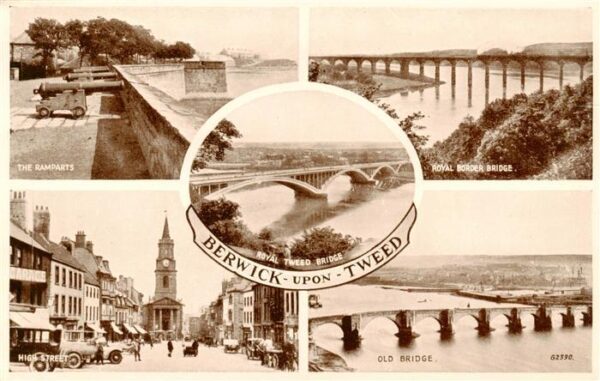 Berwick-upon-Tweed UK The Ramparts Royal Border Bridge High Street Old Bridge Ro