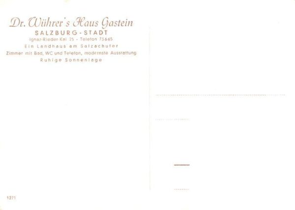 Salzburg  AT Dr Wuehrers Haus Gastein – Bild 2