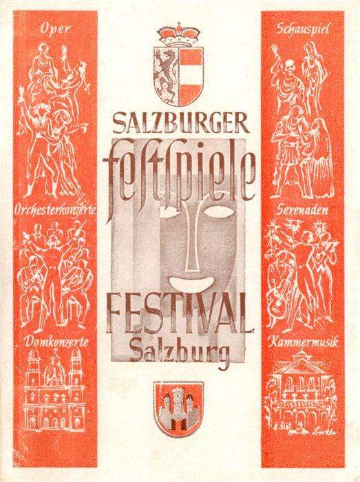 Salzburg  AT Salzburgr Festspiele 1947 Plakat