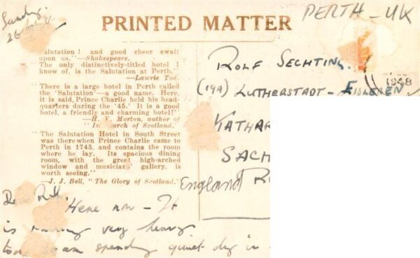 Perth Schottland Salutation Hotel Fair Maids House – Bild 2