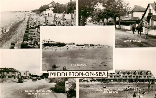 Middleton-on-Sea The Beach West Drive The Sands Elmer Hotel Soutdean Hotel