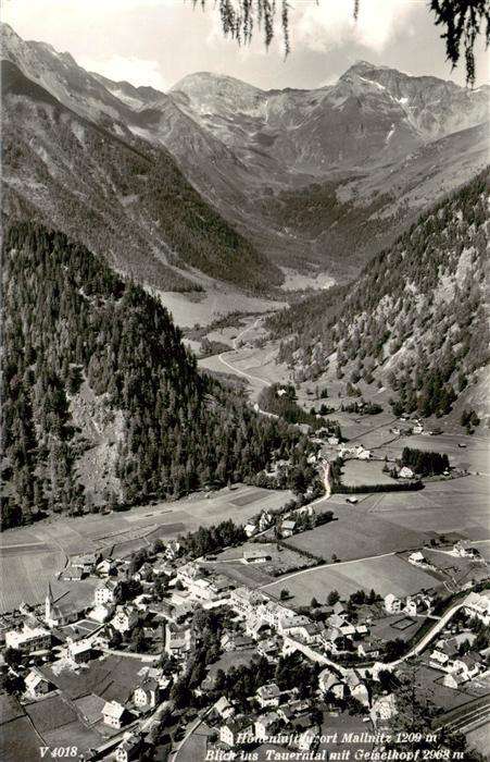 Mallnitzer Tauern Bad Gastein AT Blick ins Tauerntal mit Geiselkopf
