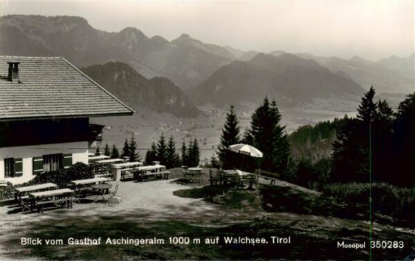 Ebbs Tirol AT Blick vom Gasthof Aschingeralm auf Walchsee