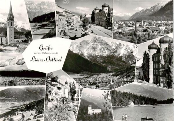 Lienz  Tirol AT Kirche Ortsansichten Schloss Panorama Seepartien
