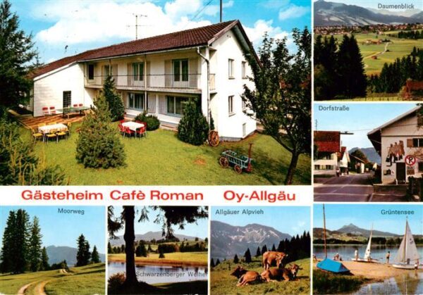 Oy-Mittelberg Gaesteheim Cafe Roman Moorweg Schwarzenberger Weiher Allgaeuer Alp