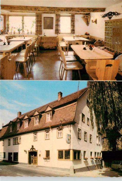 Laudenbach Unterfranken Gasthaus Pension Zur Krone Gastraum