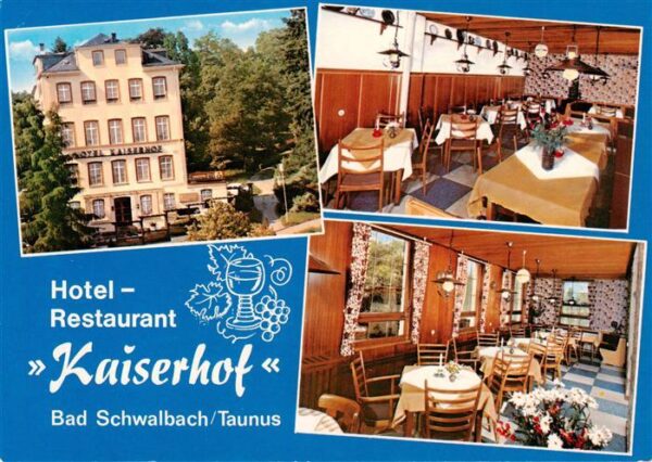 Bad Schwalbach Hotel Restaurant Kaiserhof Gastraeume