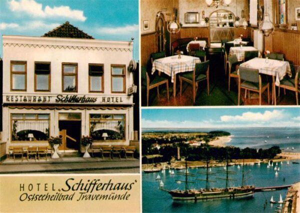 Travemuende Ostseebad Restaurant Schifferhaus Hotel Gaststube Viermaster Segelsc