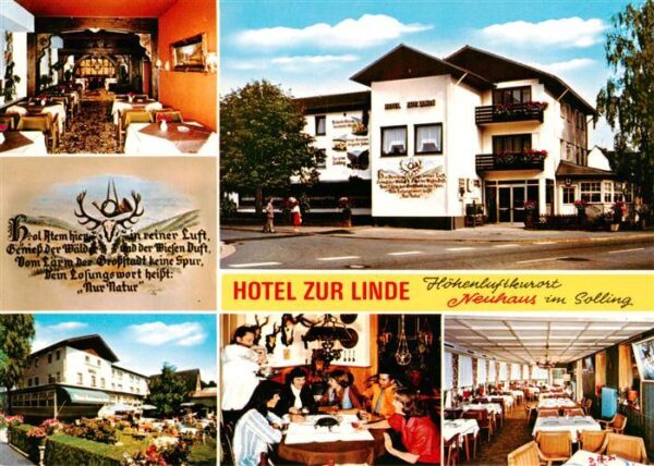 Neuhaus Solling Hotel zur Linde Gastraeume Gartenterrasse
