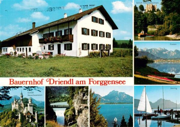 Fuessen Allgaeu Bauernhof Driendl am Forggensee Schloss Hohenschwangau Schloss N