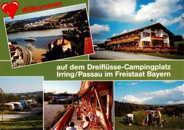 Irring Passau Dreifluesse Campingplatz Terrasse