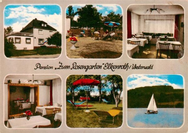 Elkenroth Pension Zum Rosengarten Gastraeume Liegewiese Gondelteich