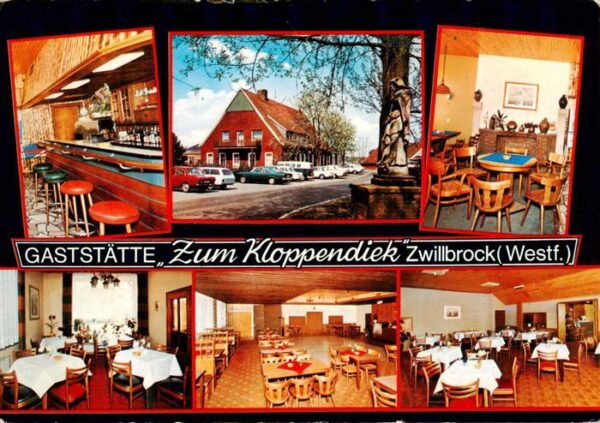 Zwillbrock Gaststaette Zum Kloppendiek Gastraeume Bar