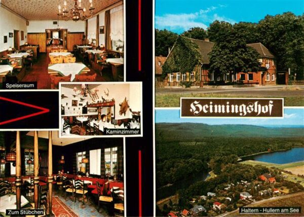 Hullern Haltern See Heimingshof Speiseraum Kaminzimmer Zum Stuebchen Fliegeraufn