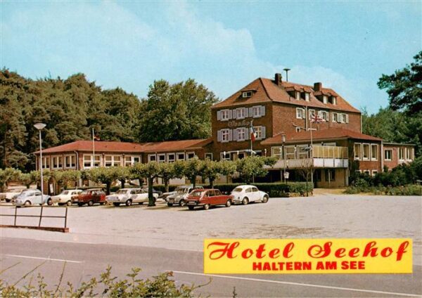 Haltern See Hotel Seehof mit Gaststaette Seeterrassen im Seebad Kleiner Seehof