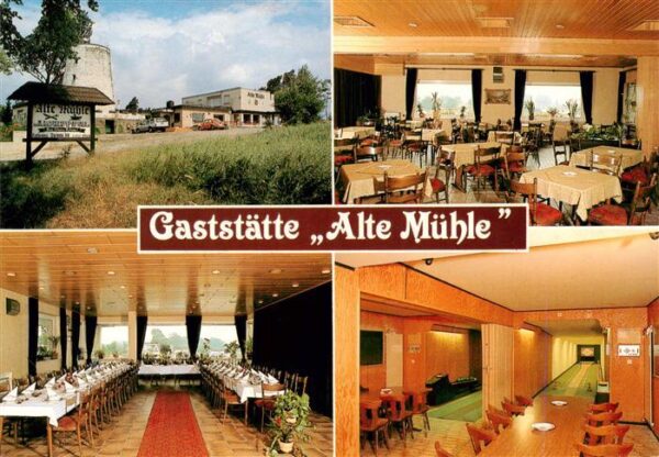 Lippramsdorf Gaststaette Alte Muehle Gastraeume Kegelbahn