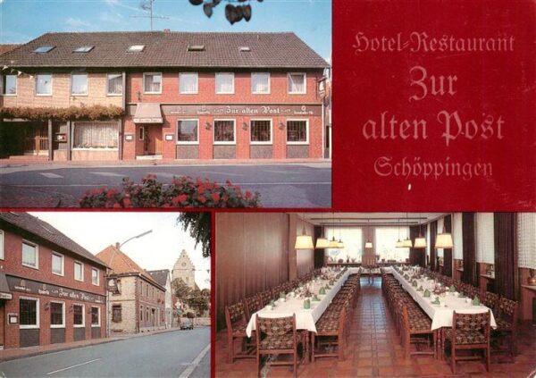 Schoeppingen Hotel Restaurant Zur alten Post Gastraum Strassenpartie