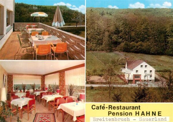 Breitenbruch Arnsberg Cafe Restaurant Pension Hahne Gaststube Terrasse