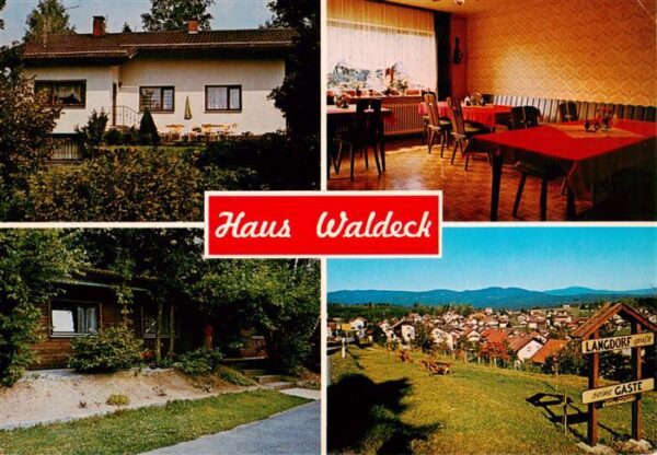 Langdorf Regen Haus Waldeck Gaststube Panorama