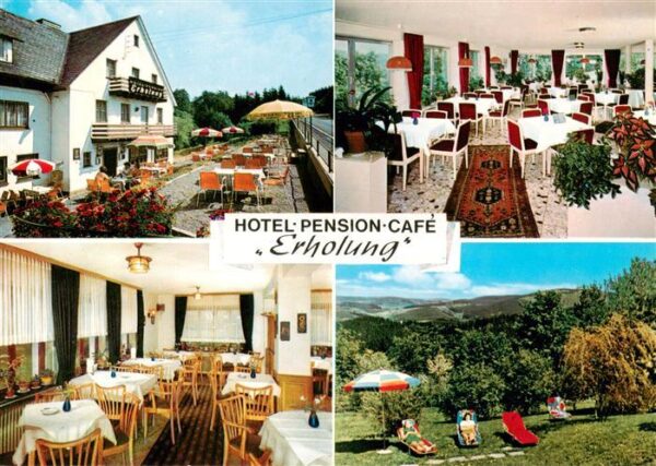 Laibach Bad Berleburg Hotel Pension Cafe Erholung Gastraeume Liegewiese Terrasse