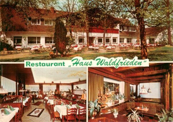 Duelmen Restaurant Haus Waldfrieden am Wildpark Gastraeume