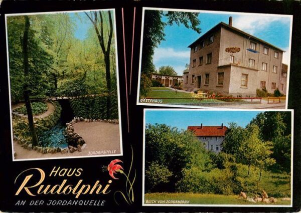 Bad Lippspringe Haus Rudolphi Jordanquelle Gaestehaus Blick vom Jordanpark