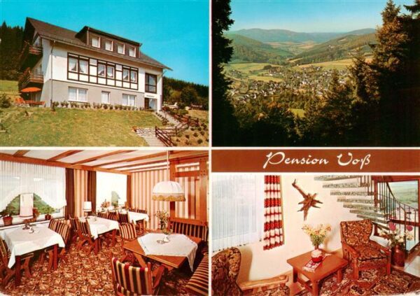 Niedersfeld Winterberg Pension Voss Gastraeume Panorama