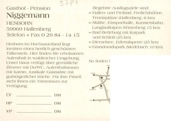Hallenberg Gasthof Pension Niggemann Gastraeume Zimmer Fitnessraum – Bild 2