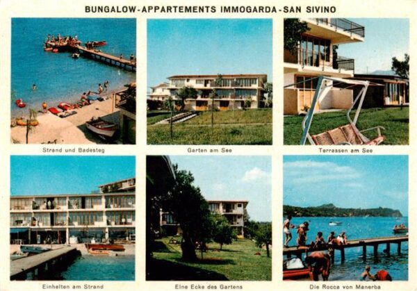 Manerba del Garda IT Bungalow Appartements Immogarda San Siviono Strand Badesteg
